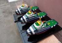 custom made model of 40米地震勘探与支持船模型